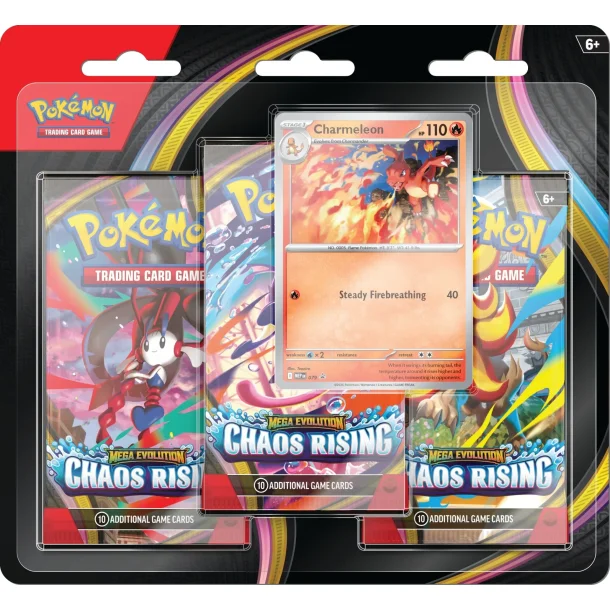 Pok�mon Mega Evolution - Chaos Rising Blister 3Pack | 22. Maj 2026 |