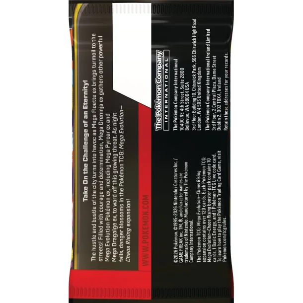 Pok�mon Mega Evolution - Chaos Rising Booster | 22. Maj 2026 |