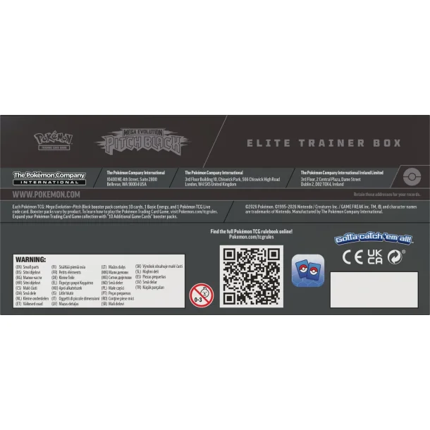 Pok�mon Mega Evolution - Pitch Black Elite Trainer Box | 17. juli 2026 |