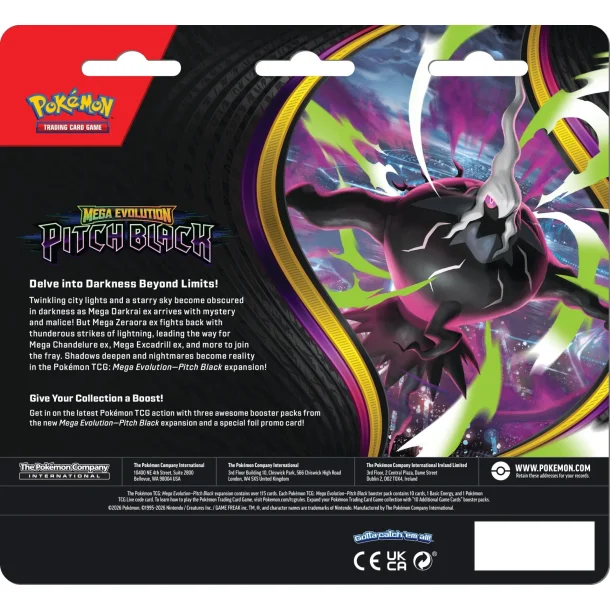 Pok�mon Mega Evolution - Pitch Black Blister 3Pack | 17. juli 2026 |
