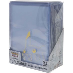 Pikachu Toploader+Penny sleeves (25 stk)