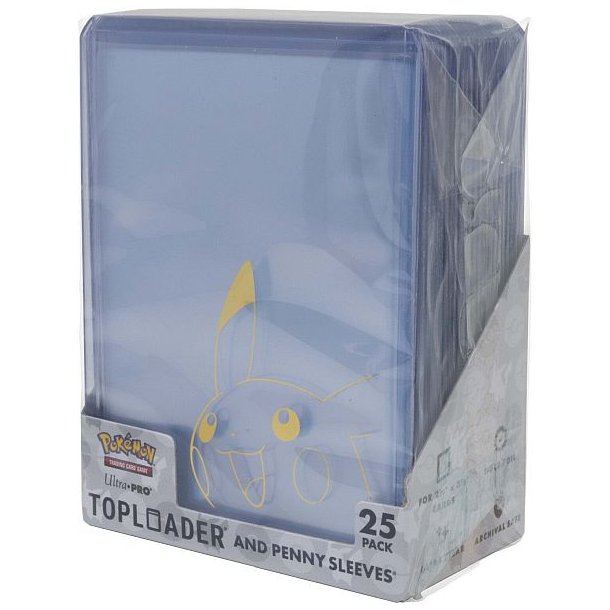 Pikachu Toploader+Penny sleeves (25 stk)
