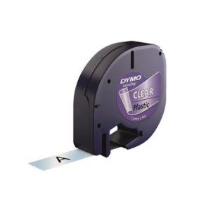 DYMO LetraTag Plasttape - 12mm x 4m, Klar