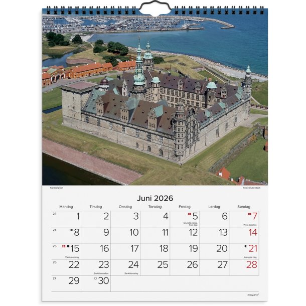 Mayland V�gkalender Danske slotte | 2026 |