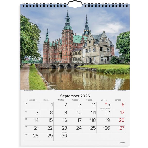 Mayland V�gkalender Danske slotte | 2026 |
