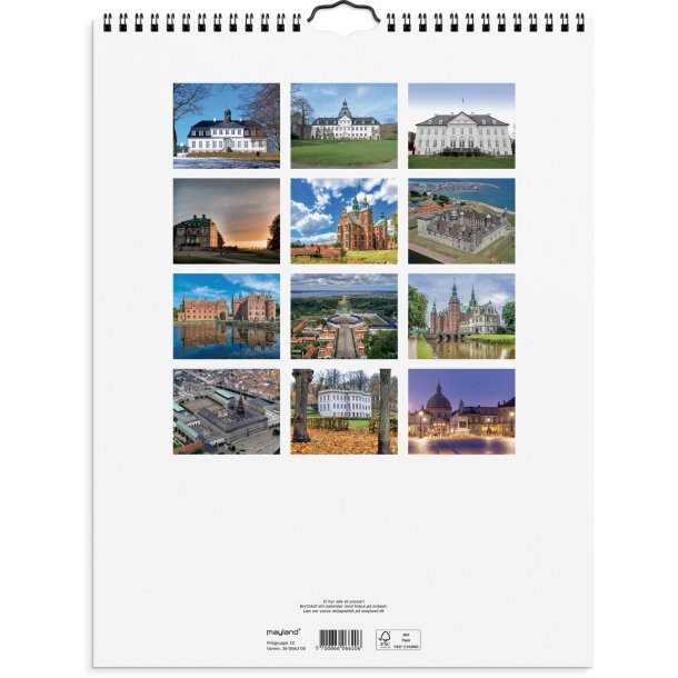 Mayland V�gkalender Danske slotte | 2026 |