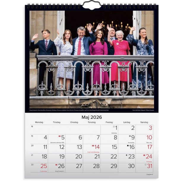 Vgkalender Kongehuset 2026