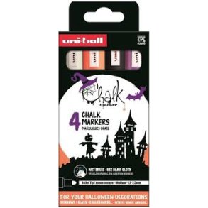 Uni Chalk Marker | PWE-5M | 4pc Hallowe