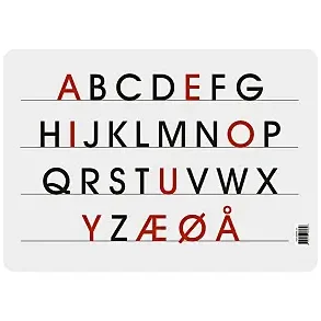Skriveunderlag - De store bogstaver