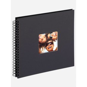 Walther Design Fun Scrapbog | Sort | Spiral | 30x30cm |