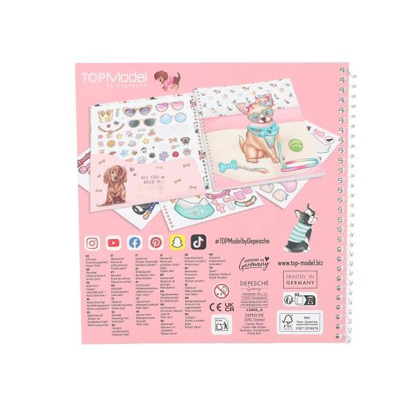 TOPModel Dress Me Up Stickerbook DOGGY