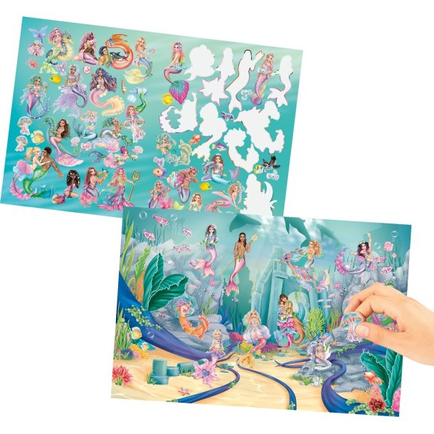 TOPModel Klisterm�rkebog Metalic Sticker MERMAID
