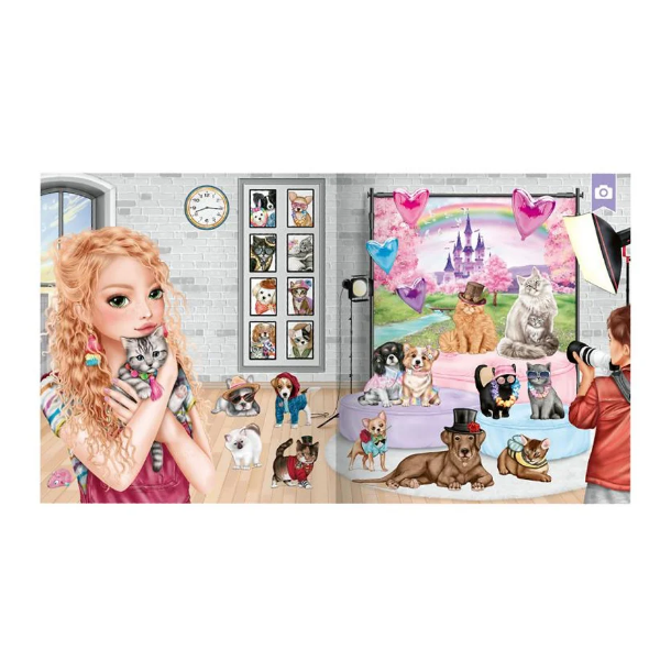 TOPModel Stickerworld KITTY and DOGGY