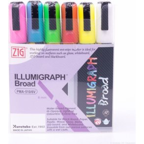 ZIG Illumigraph s�t med 6 styk