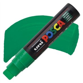 Uni posca marker 17k green