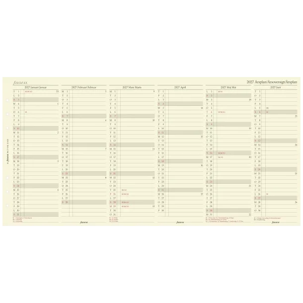 Filofax REFILL | �rsplan | A5 | 2027 |