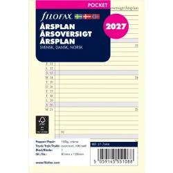 Filofax Refill | �rsplan | Pocket | 2027 | 