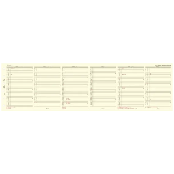 Filofax Refill | �rsplan | Pocket | 2027 | 