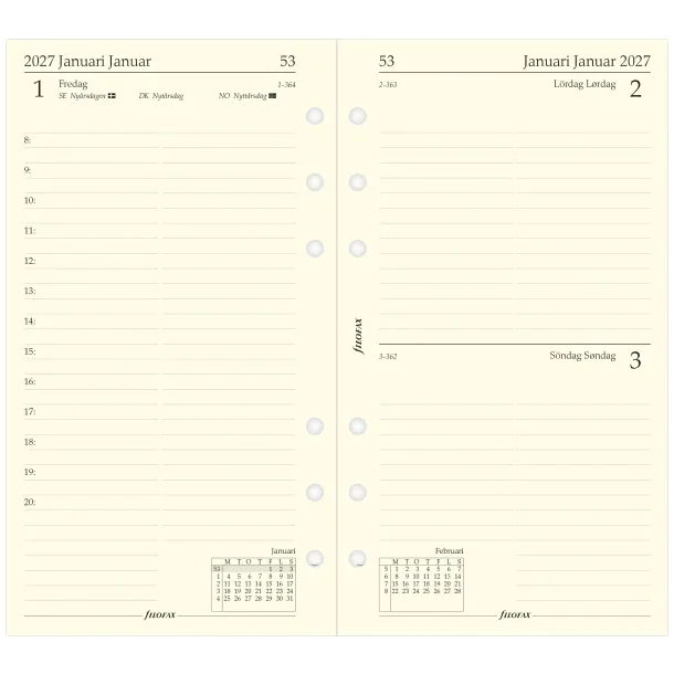 Filofax | Refill | Personal | 2027 | 