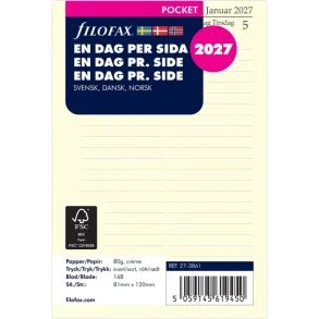 Filofax | REFILL | pocket  | 2027 | 