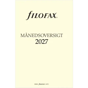 Filofax | M�nedsoversigt | pocket | 2027 |