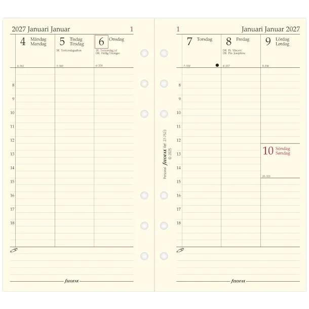 Filofax | REFILL | Personal | 2027 |