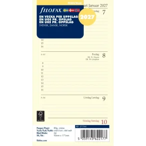 Filofax REFILL | Personal | 2027 | 