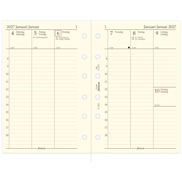 Filofax | REFILL | pocket | 2027 | 