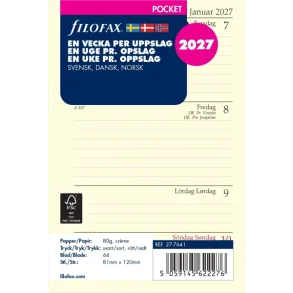 Filofax REFILL | Pocket | 2027 |