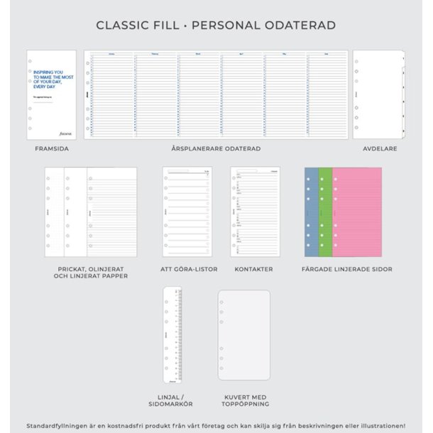 Filofax Metropol Personal Sort