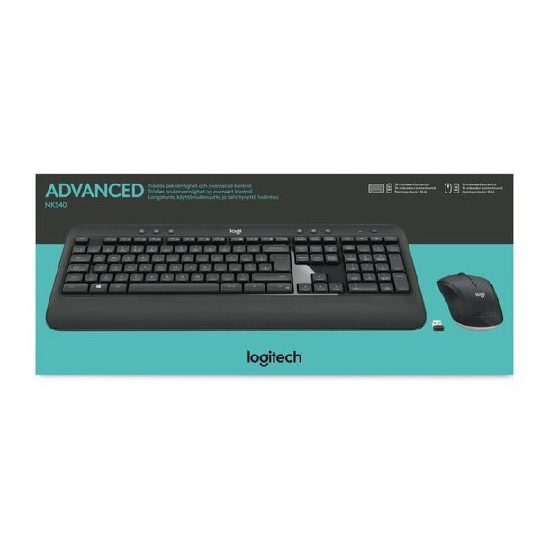 MK540 Wireless Desktop Set, Black (German)