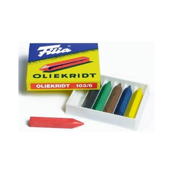 Oliekridt 6 stk.