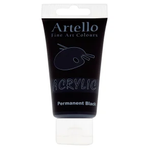 Artello acrylic 75ml Permanent Black