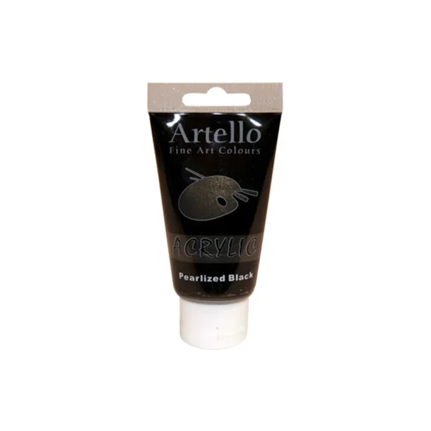 Artello acrylic 75ml Pearlized Blac