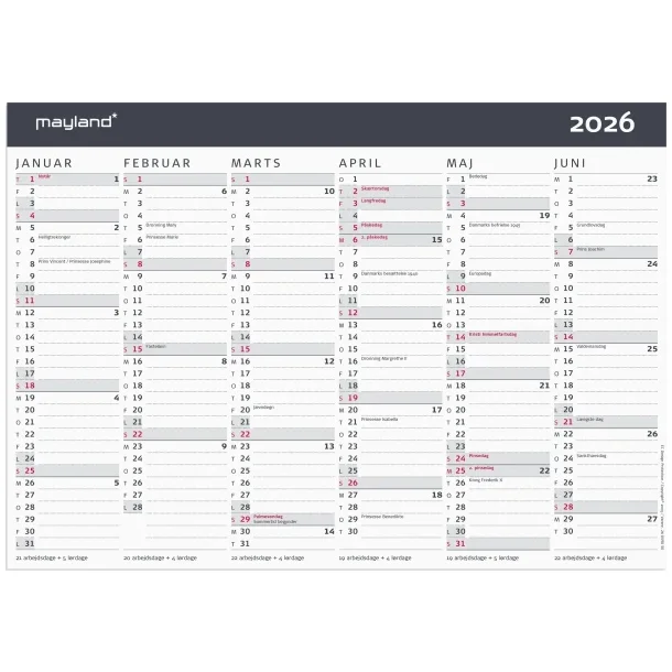 Kontorkalender Moderne | A4 | 2026 |