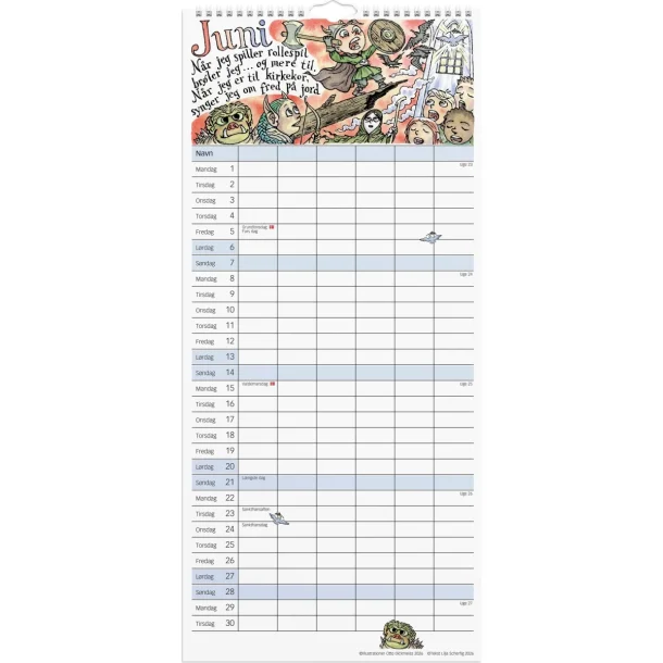 Familiekalender | Dickmeiss &amp; Scherfig | 2026