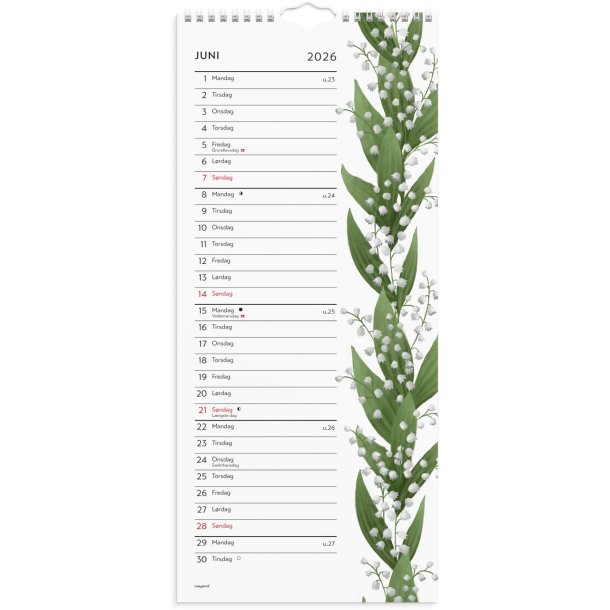 Vgkalender | Blomster | 2026 |