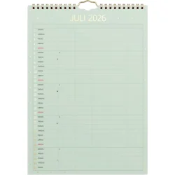 Familiekalender | Color | A4 | 2026 |