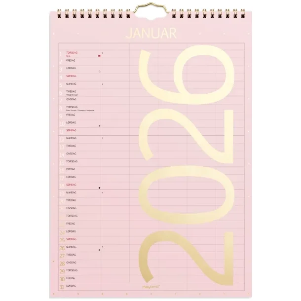 Familiekalender | Color | A4 | 2026 |