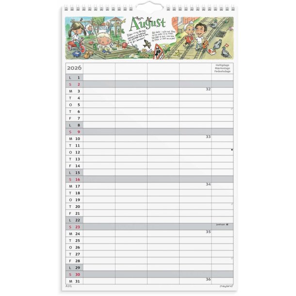 Familiekalender | Dickmeiss | 2026 |