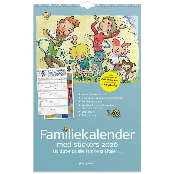 Familiekalender | Dickmeiss | 5 kolonner | 2026
