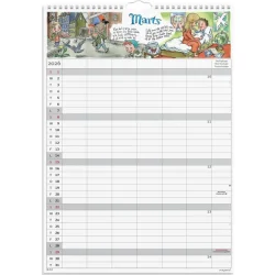 Familiekalender | Dickmeiss | 6 kolonner | A3 | 2026