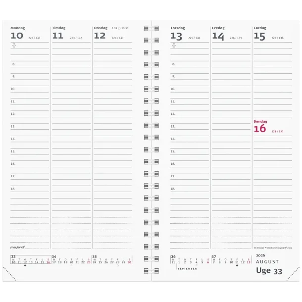 Week Planner hjformat | REFILL | 2026 |