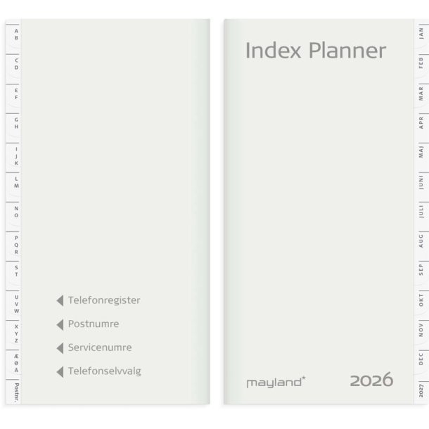 Index Planner | REFILL | m. tlf.reg. | 2026 |