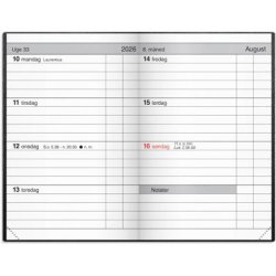 Lommekalender uge | 2026 | Sort kunstskind |