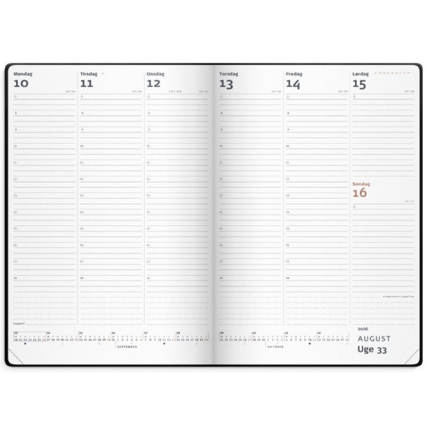 City Diplomat ugekalender | Sort | 2026 |