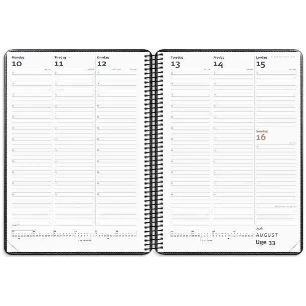 Diplomat ugekalender | Sort Kunstskind | 2026 |