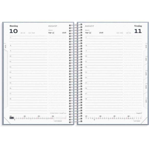 Dagkalender | Tekstil | 2026 |