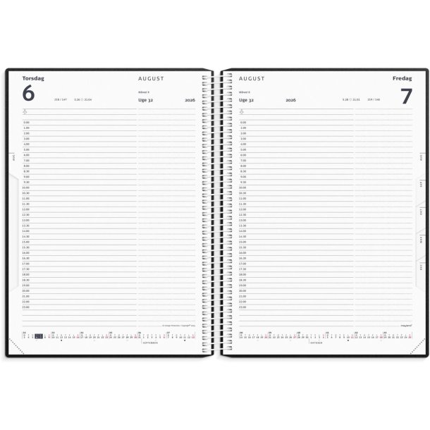 Timekalender | 2026 | Rd |