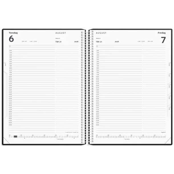 Timekalender | 2026 | Bl |